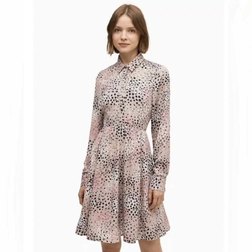 Kate Spade Soirée Dot Smocked Dress - Picture 1 of 13